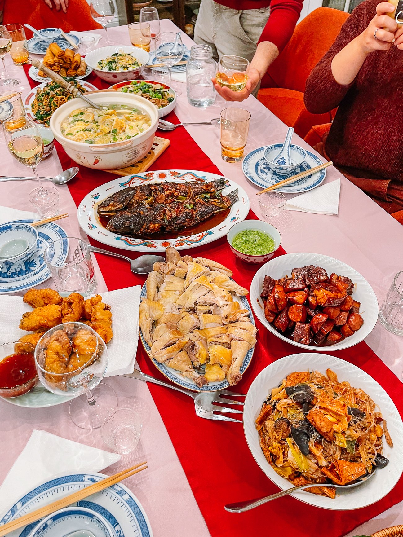 Chinese New Year Dinner Table